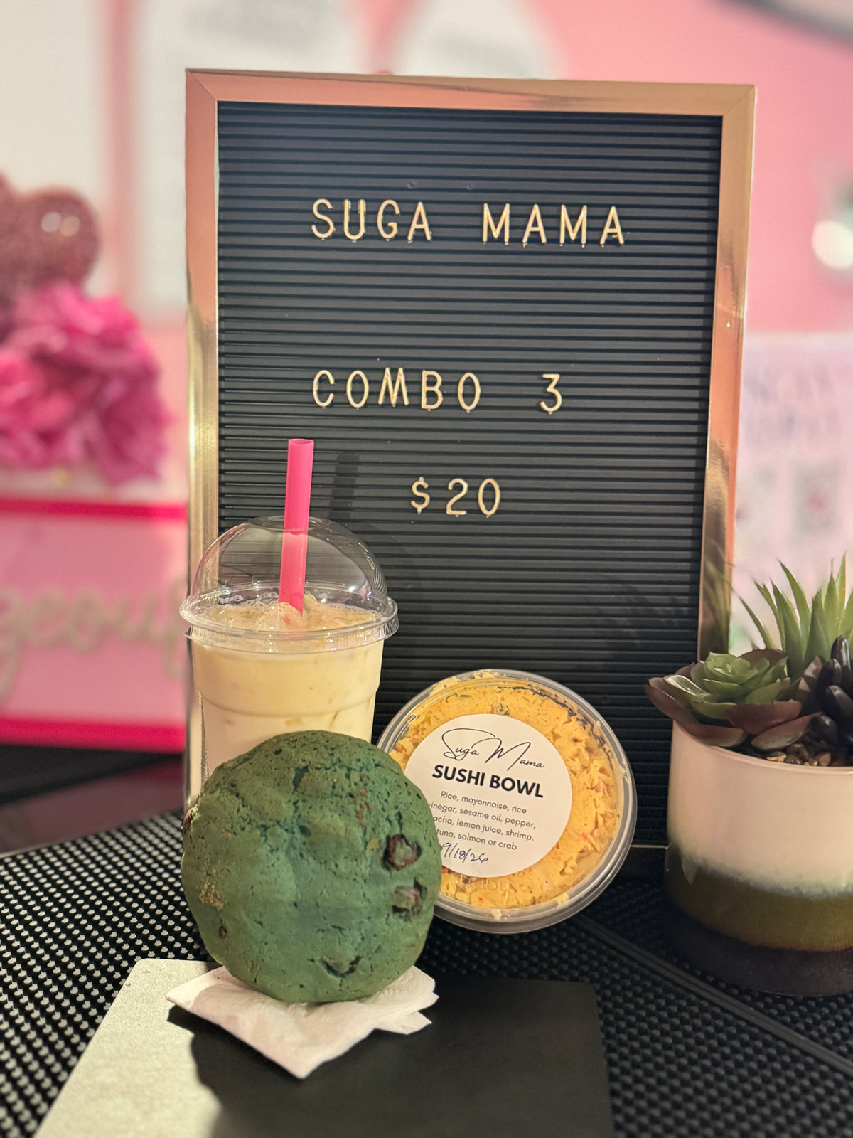 Combo #3 — Vaifala, Sushi Bowl & Monsta Cookie